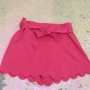 Hot pink shorts